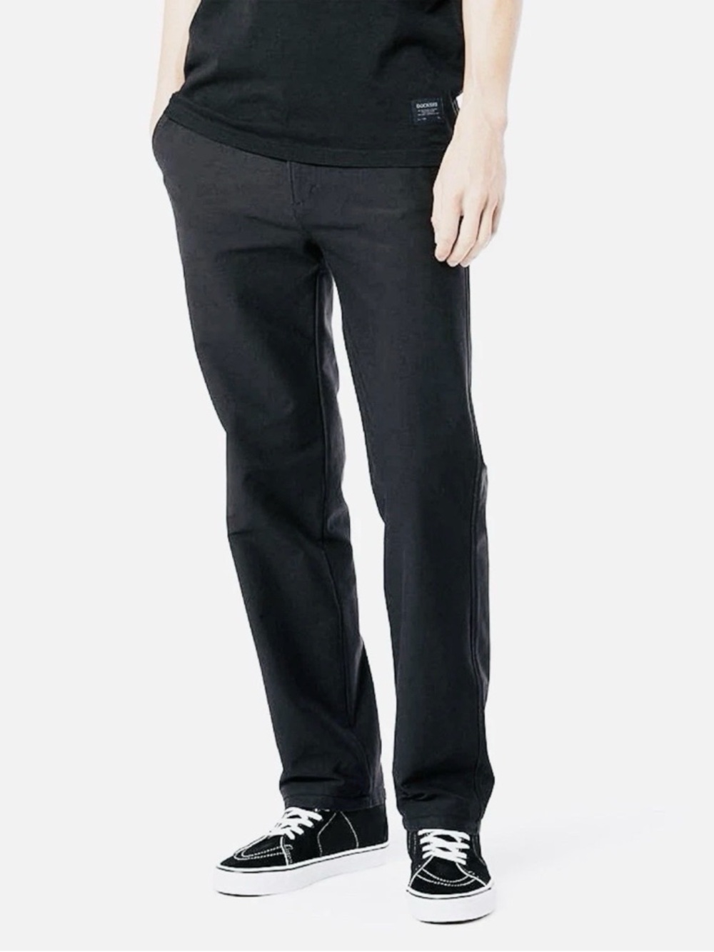 Dockers Comfort Knit Chino Straight Fit Flat Front Pants Charcoal Gray Sz 48x34